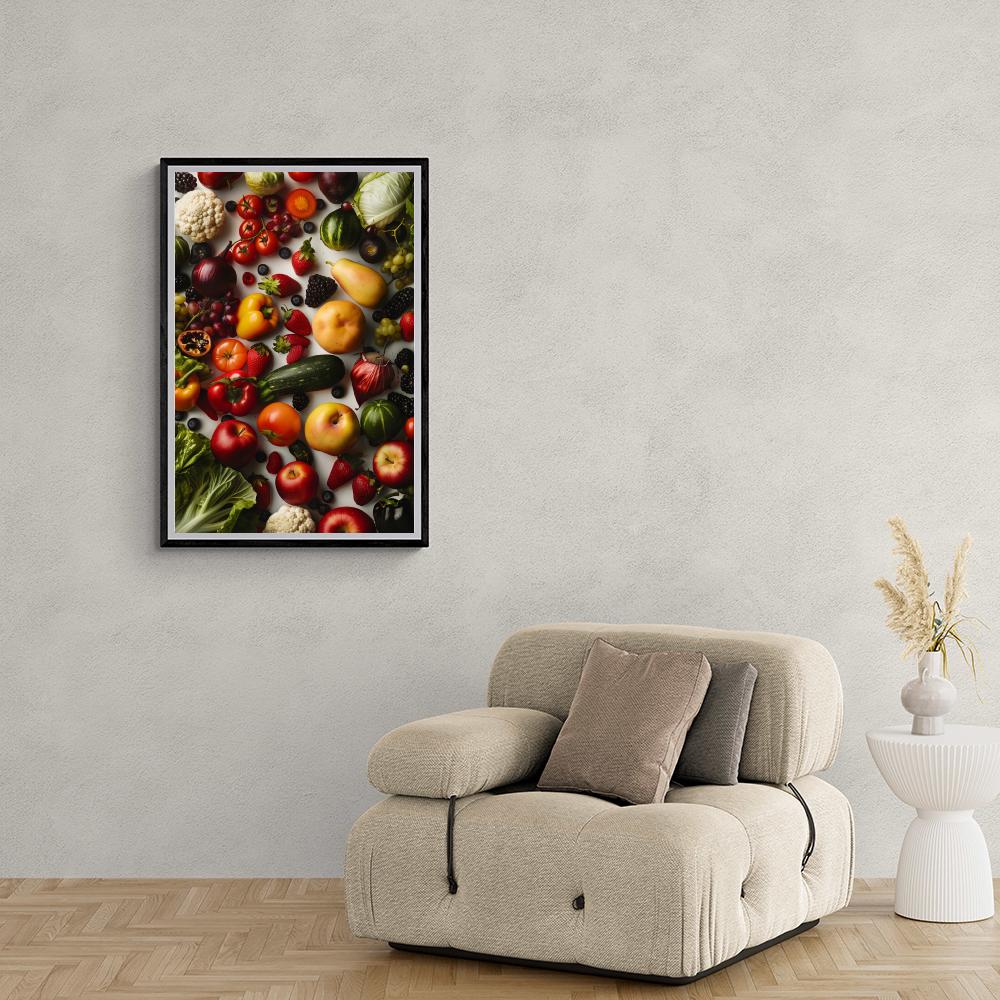 Fruits et Légumes dans un intérieur