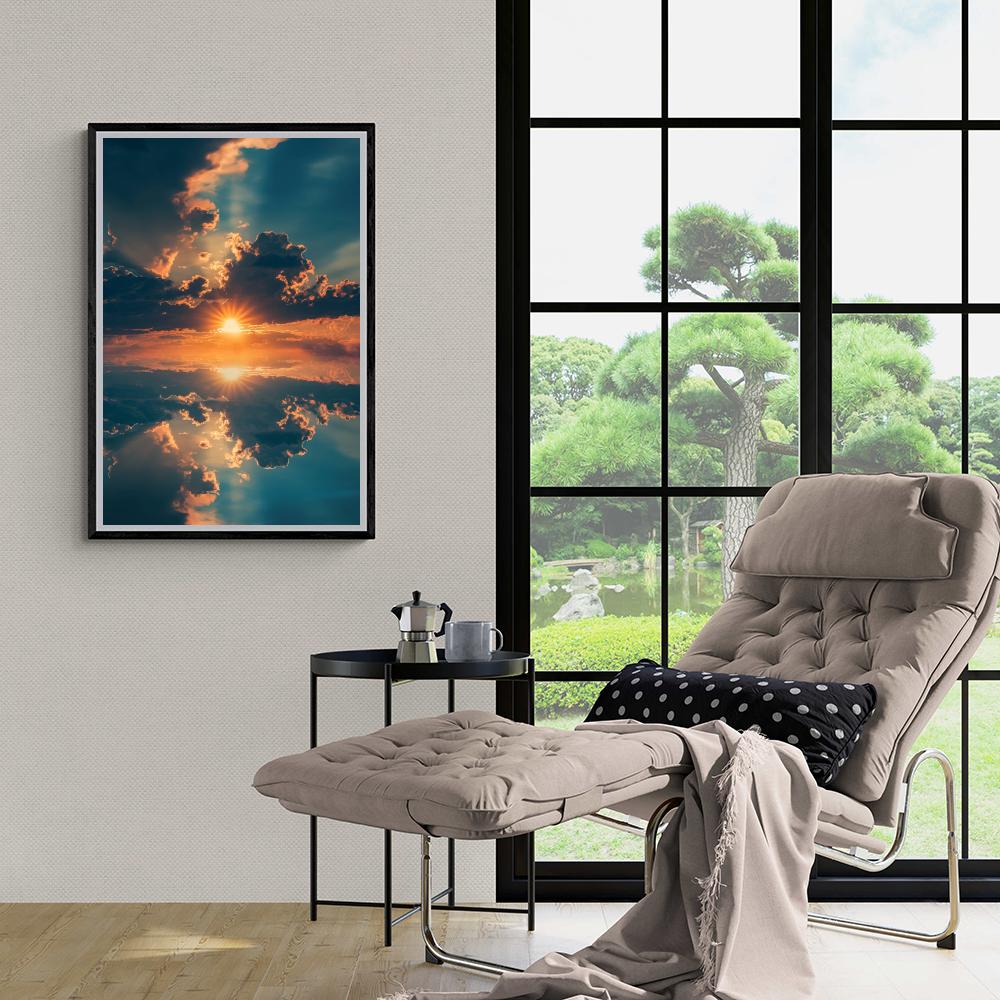 Ciel en Miroir dans un intérieur