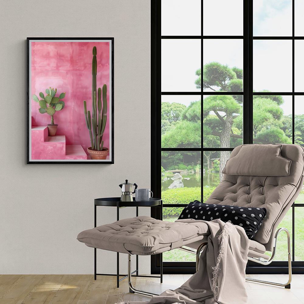 Cactus Mur Rose dans un intérieur
