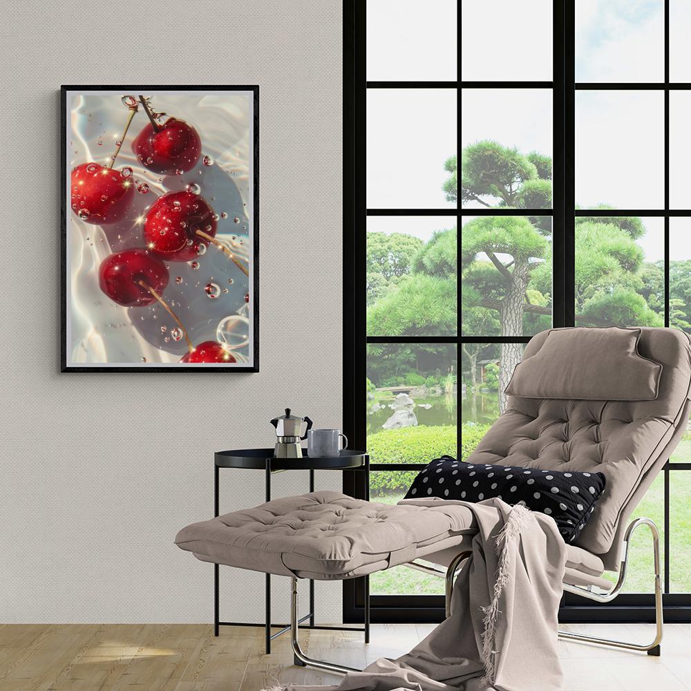 Cerises dans un intérieur