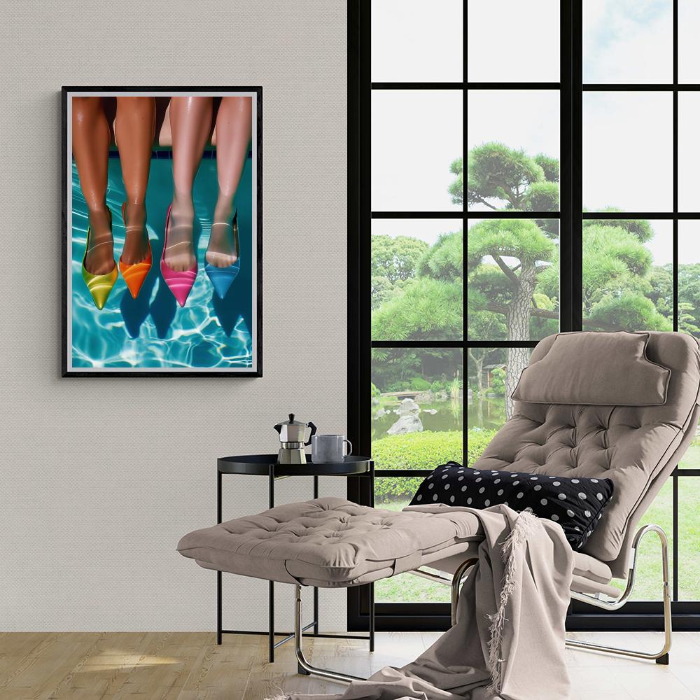 Talons dans un intérieur
