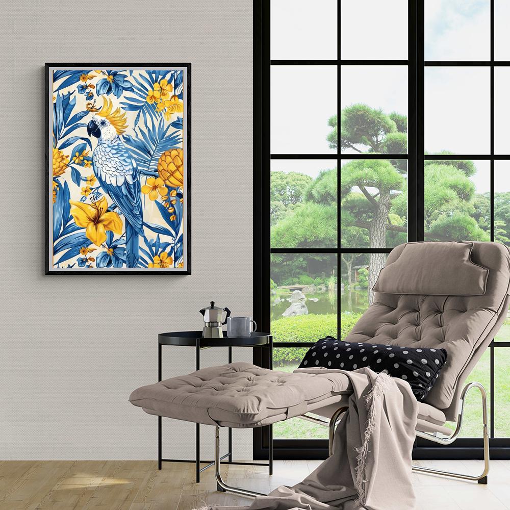 Perroquet dans un intérieur