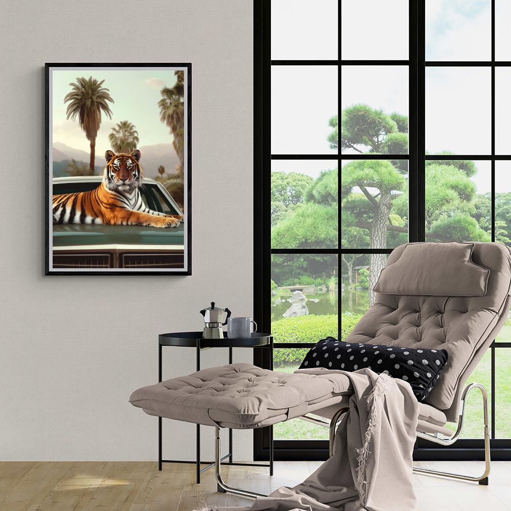 Tigre dans un intérieur