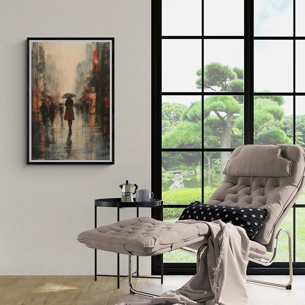 Jour de Pluie dans un intérieur