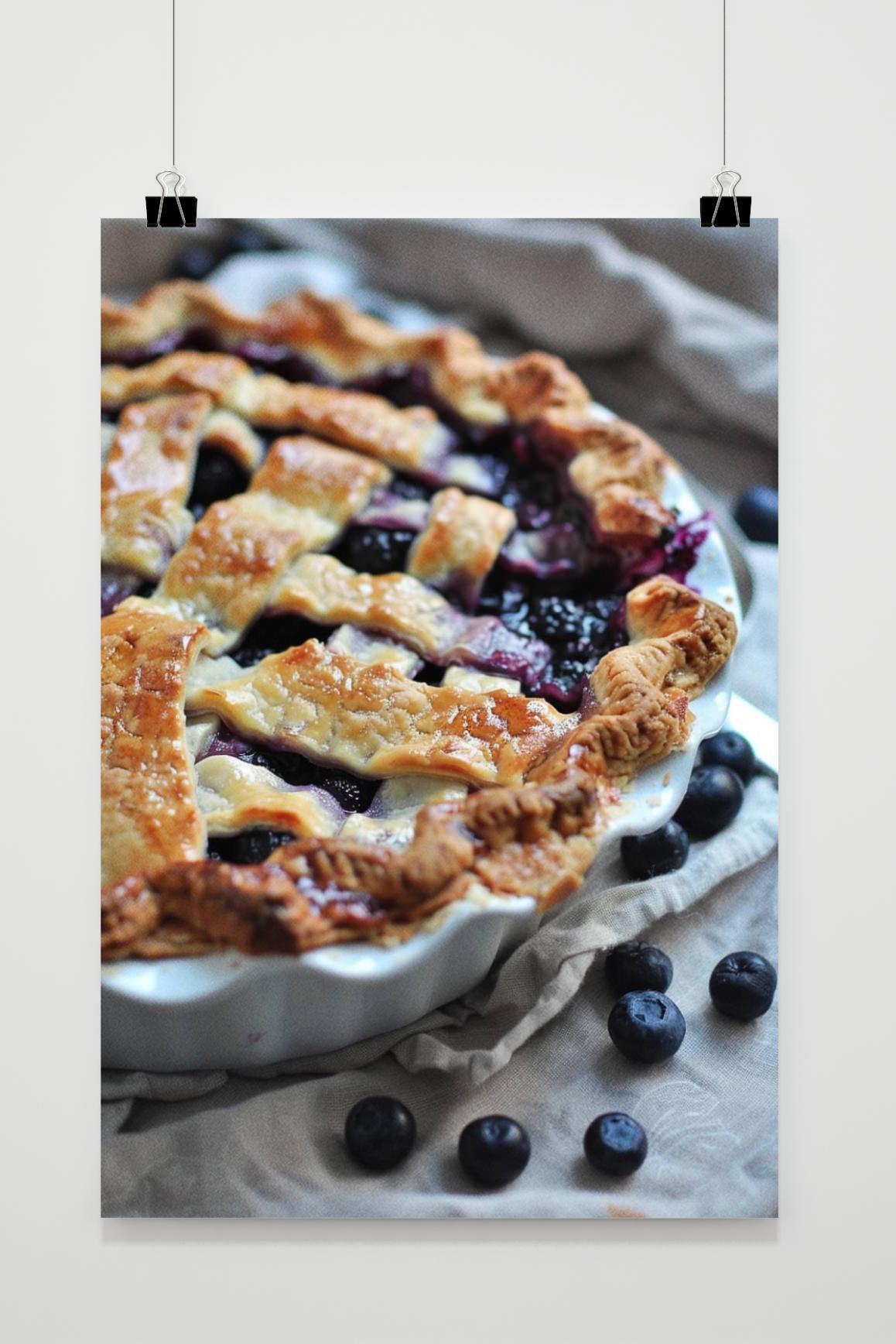 Affiche Tarte aux Myrtilles de 25 Artstreet