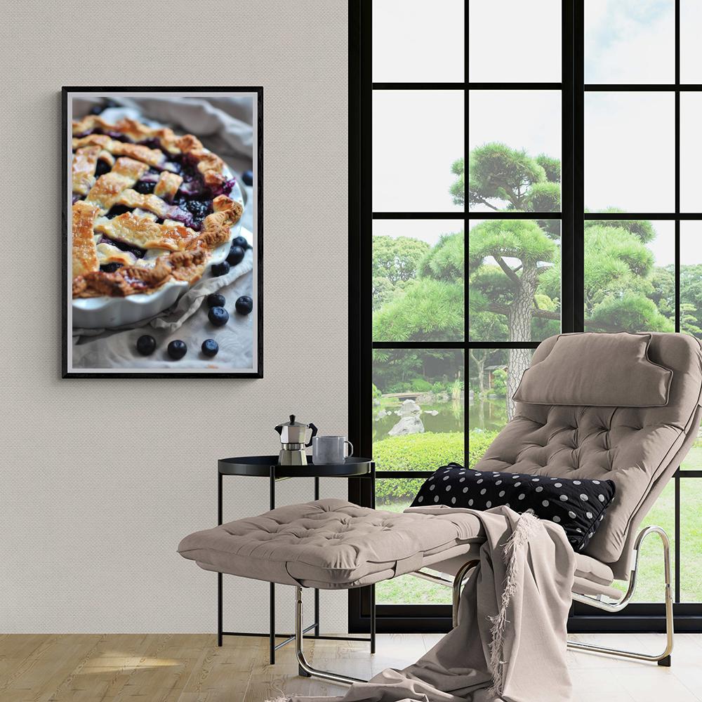 Tarte aux Myrtilles dans un intérieur