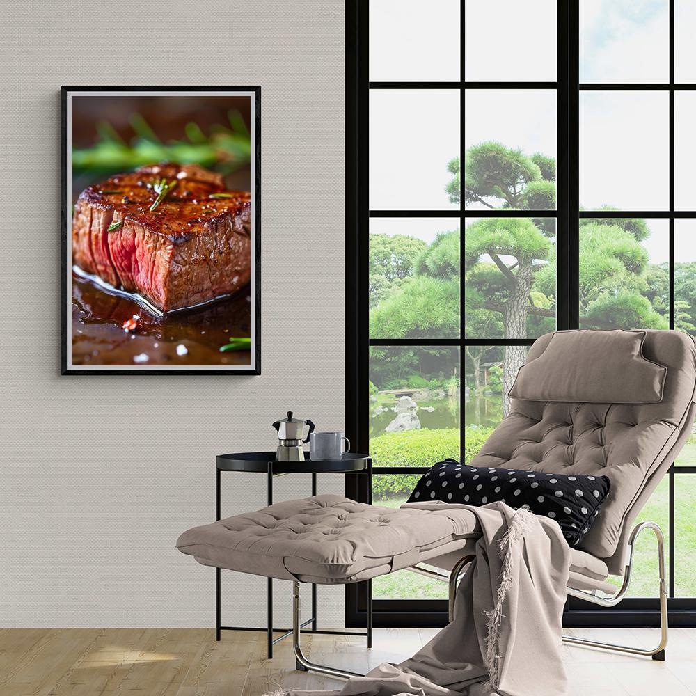 Steak dans un intérieur