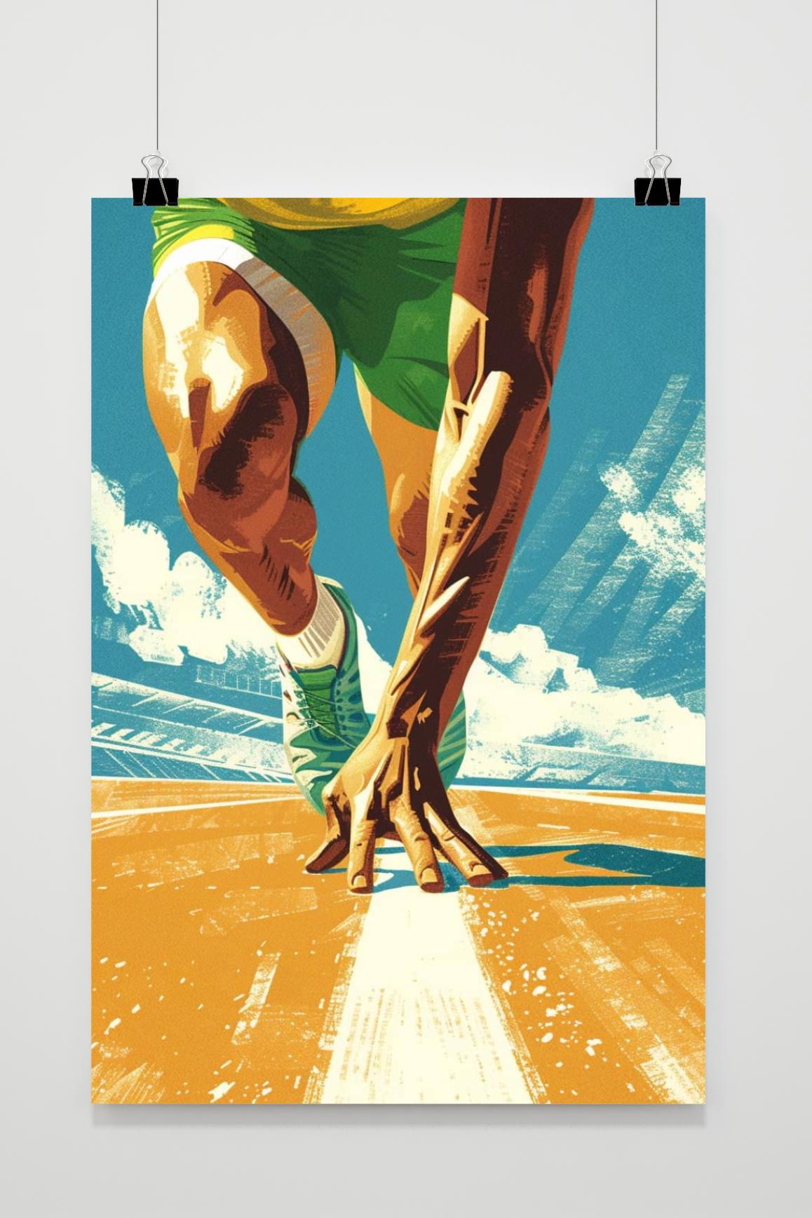 Póster Corriendo de 25 Artstreet