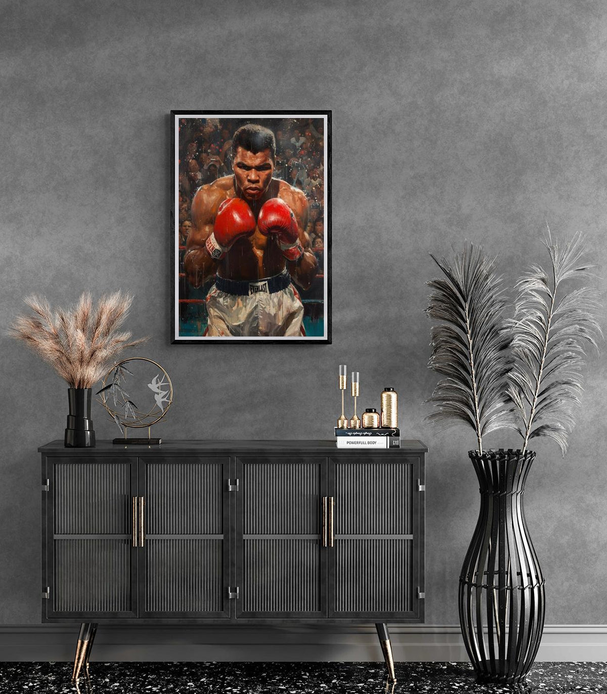 Muhammad Ali dans un intérieur
