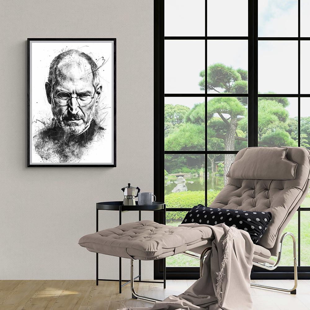 Steve Jobs dans un intérieur