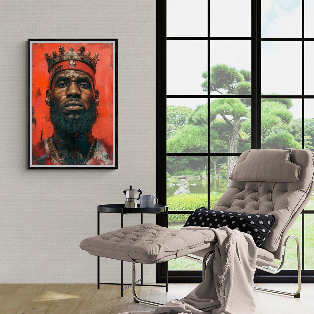 LeBron James dans un intérieur