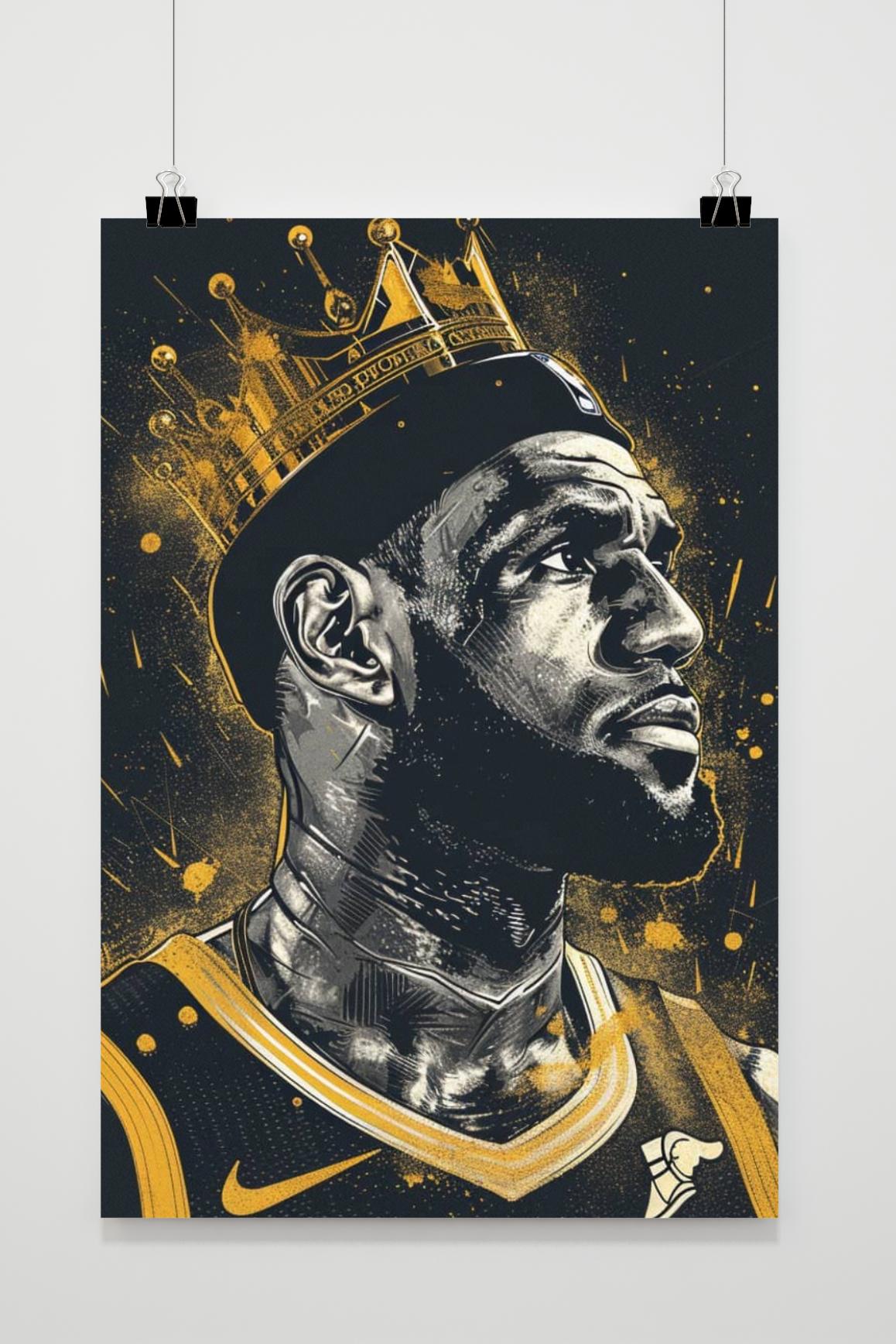 Affiche LeBron James King de 25 Artstreet