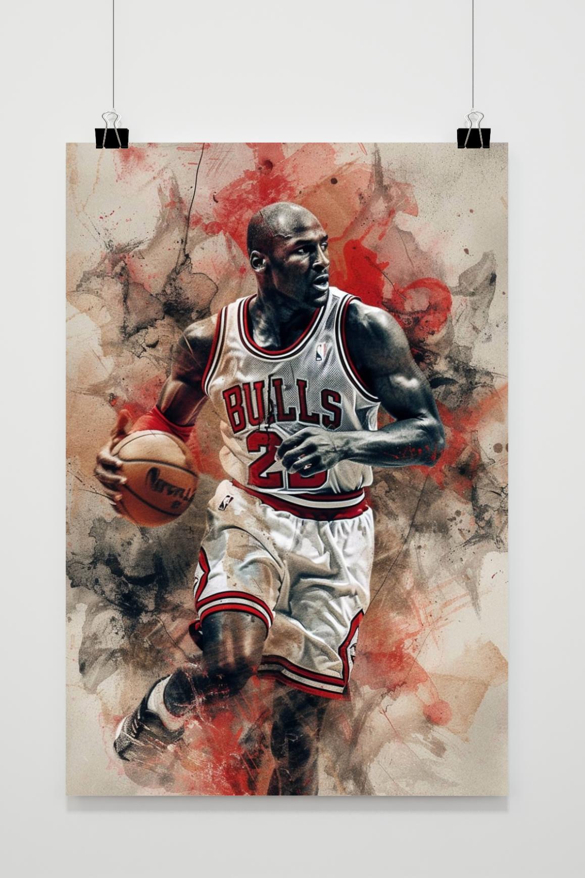 Affiche Michael Jordan Bulls de 25 Artstreet