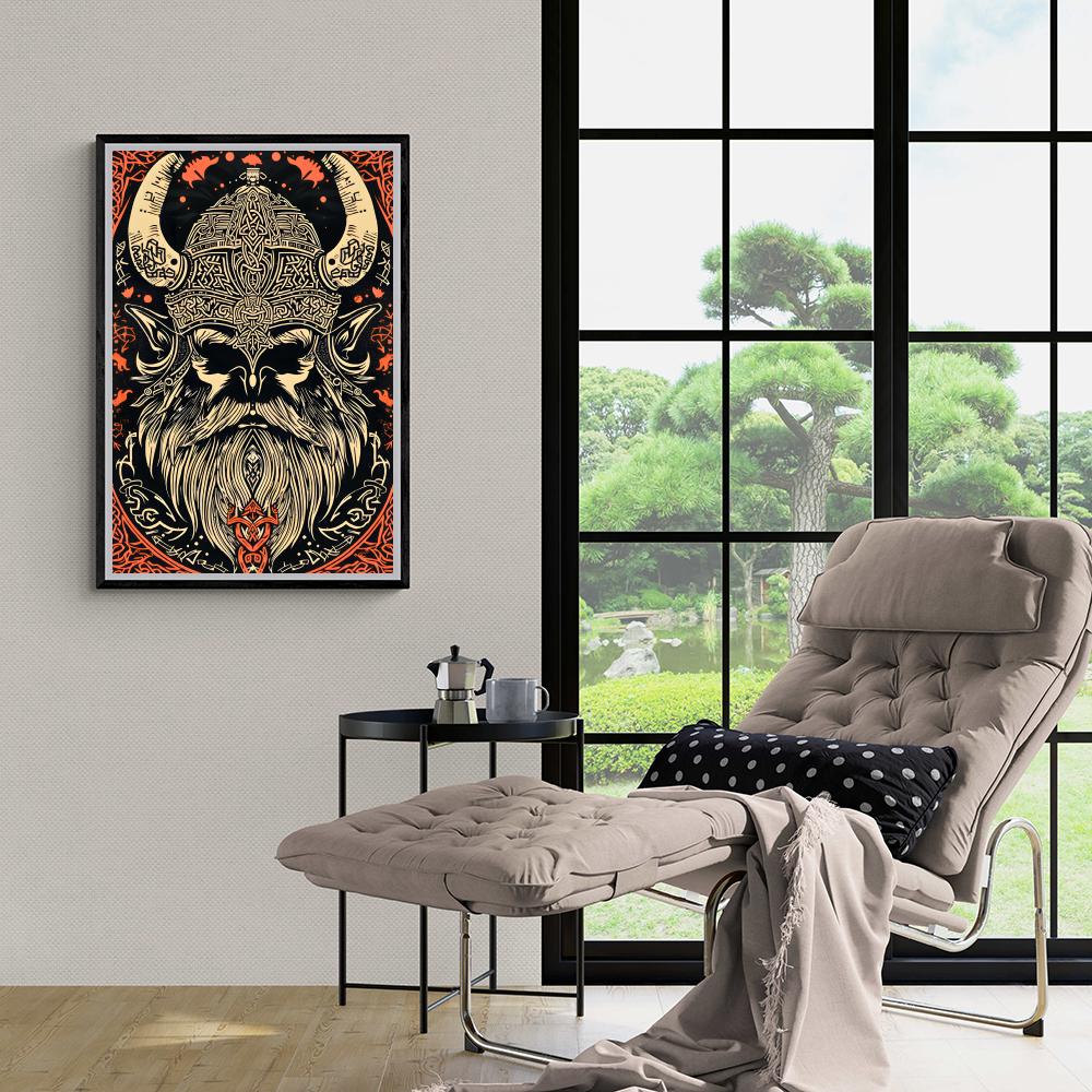 Vikingo en un interior