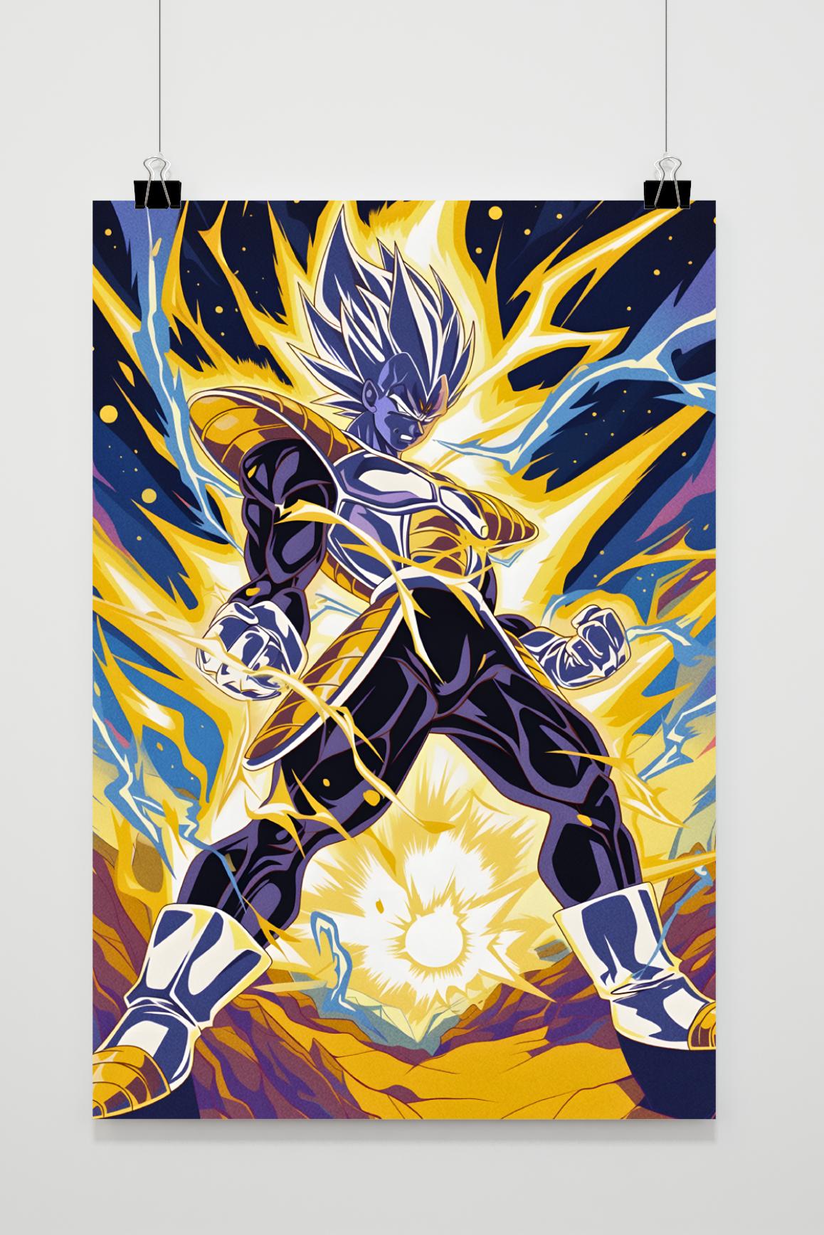 Affiche Vegeta Dragon Ball de 25 Artstreet