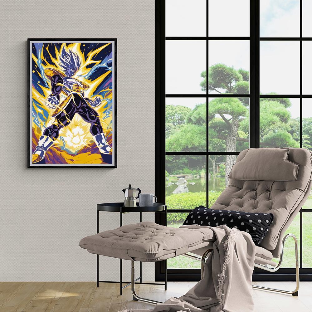 Vegeta Dragon Ball dans un intérieur