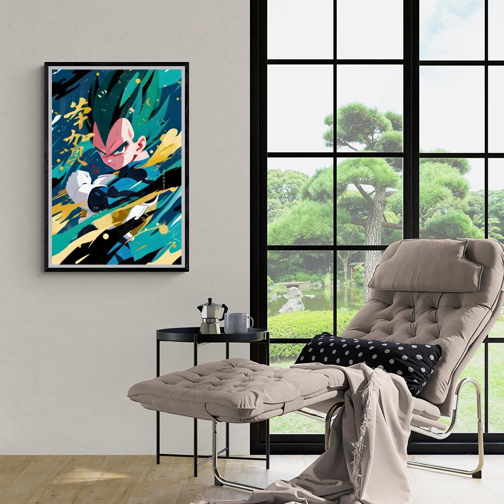 Dragon Ball Vegeta dans un intérieur