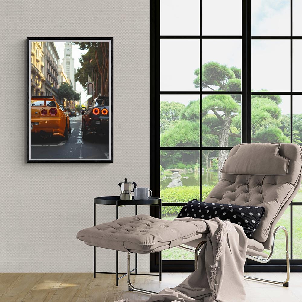 Nissan GTR dans un intérieur