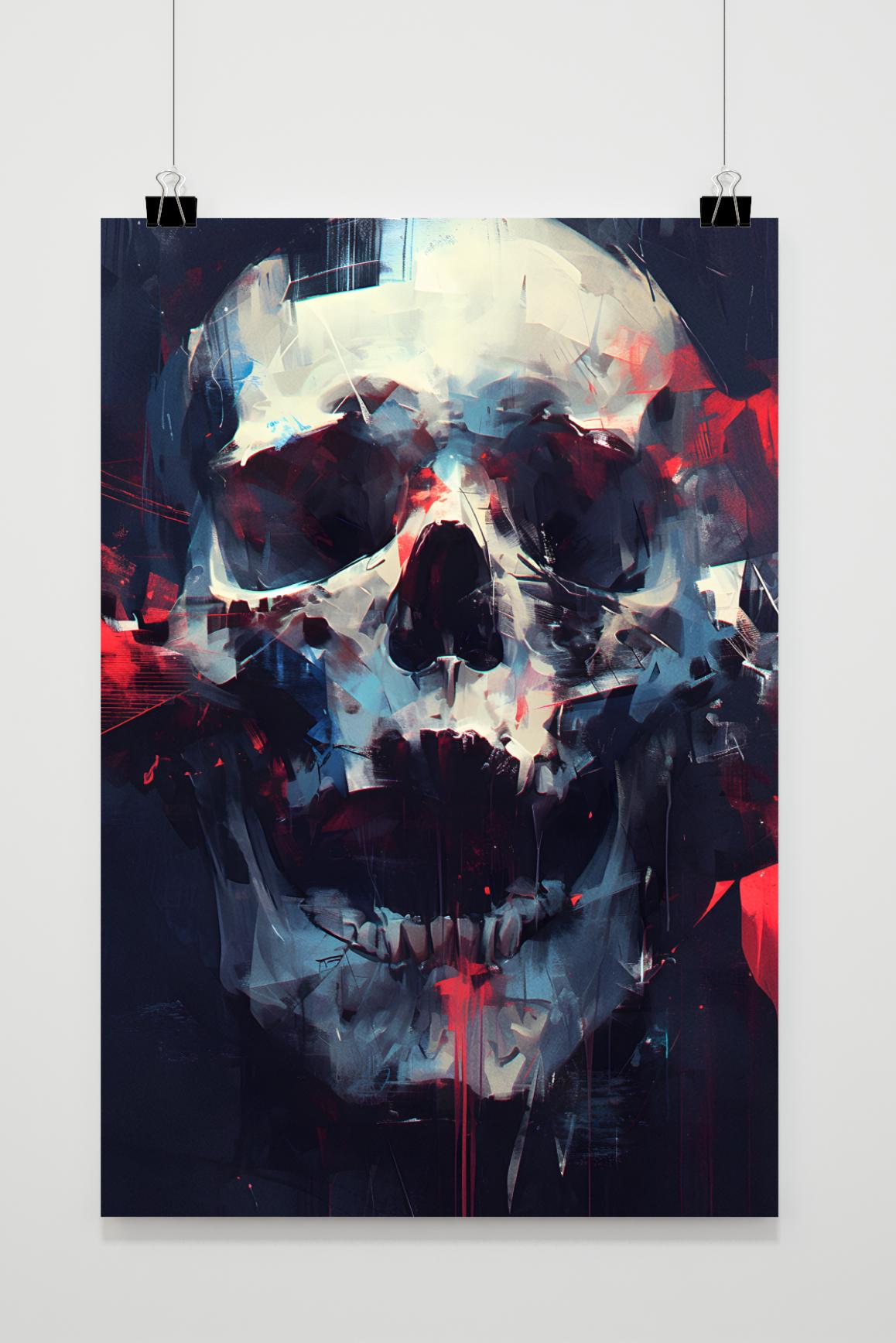 Affiche Crâne Tête de Mort de 25 Artstreet