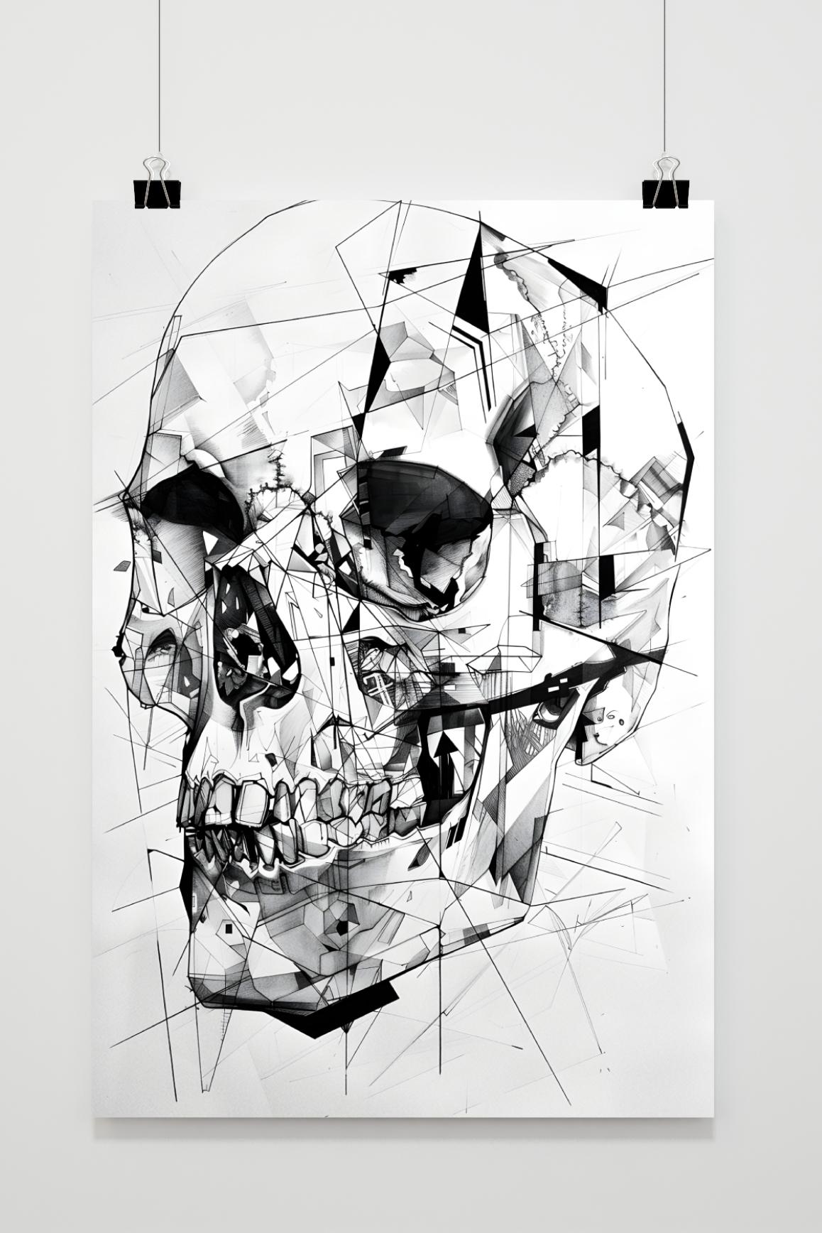 Affiche Crâne de 25 Artstreet
