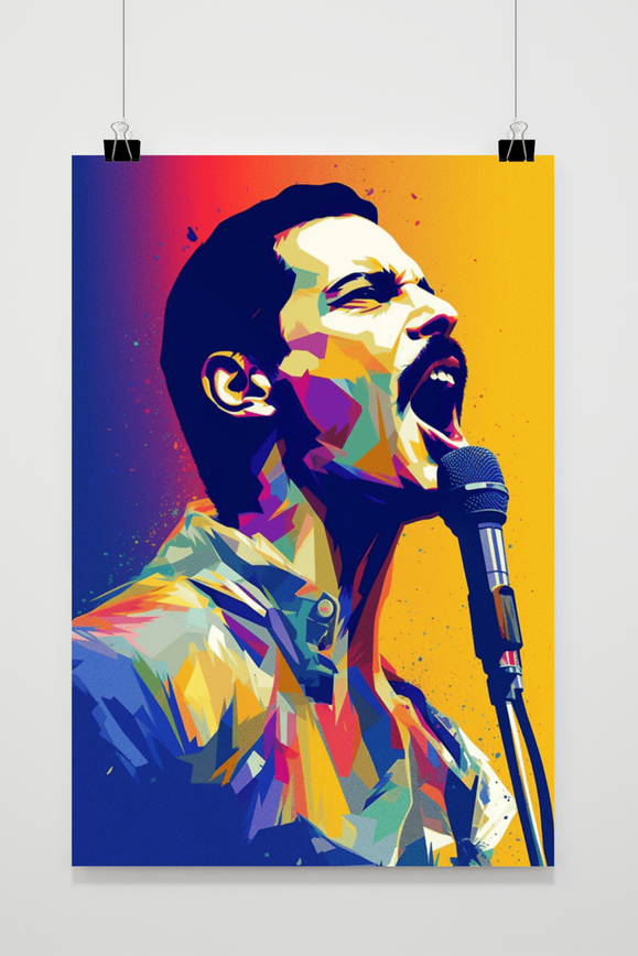 Póster Freddie Pop Art Queen de 25 Artstreet