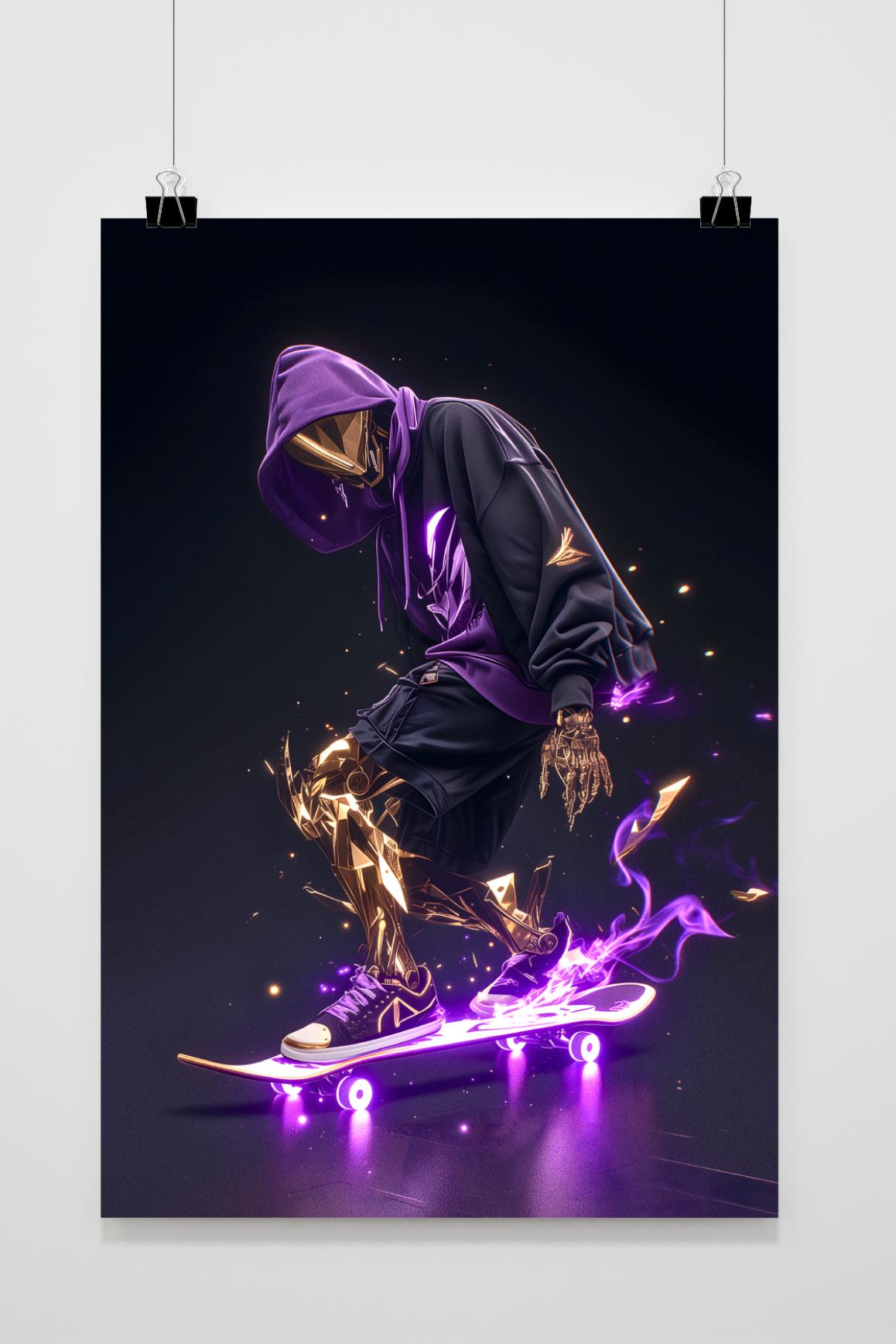 Affiche Skateboarder de 25 Artstreet