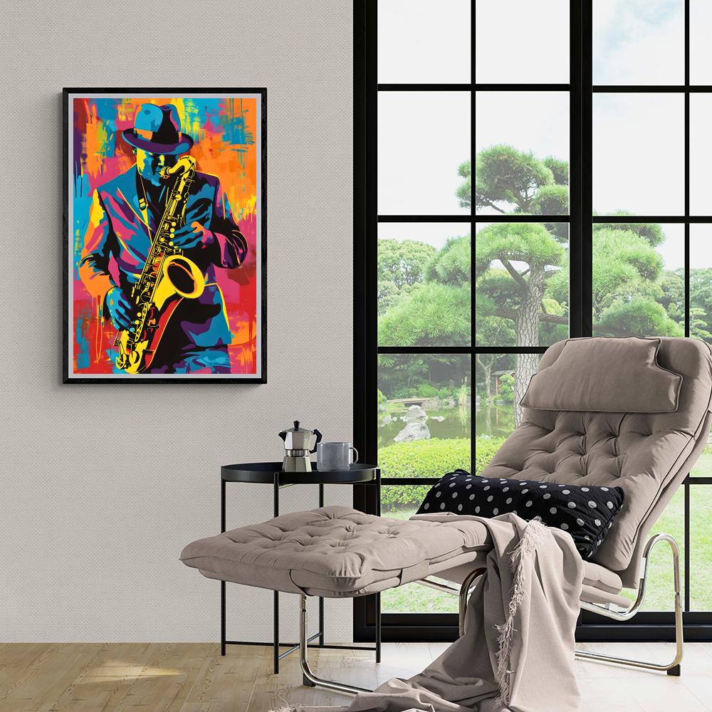 Saxophone dans un intérieur
