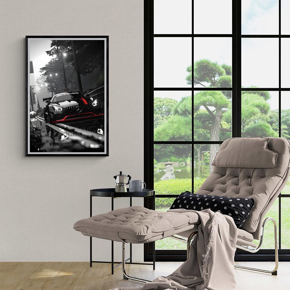 Mercedes dans un intérieur