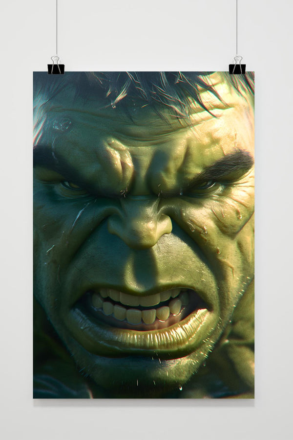 Hulk Face poster