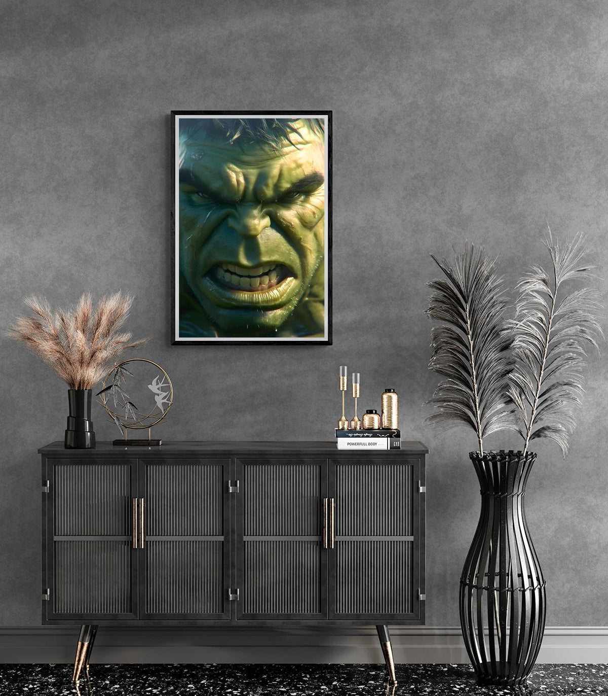 Hulk Face en un interior