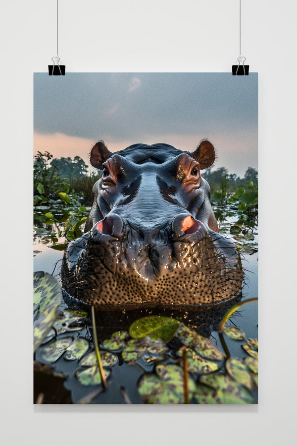 Hippopotamus poster