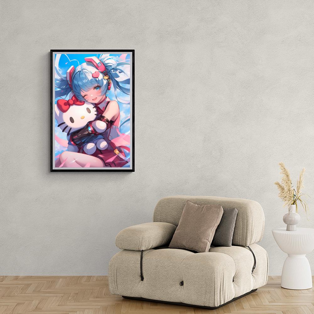Hello Kitty dans un intérieur
