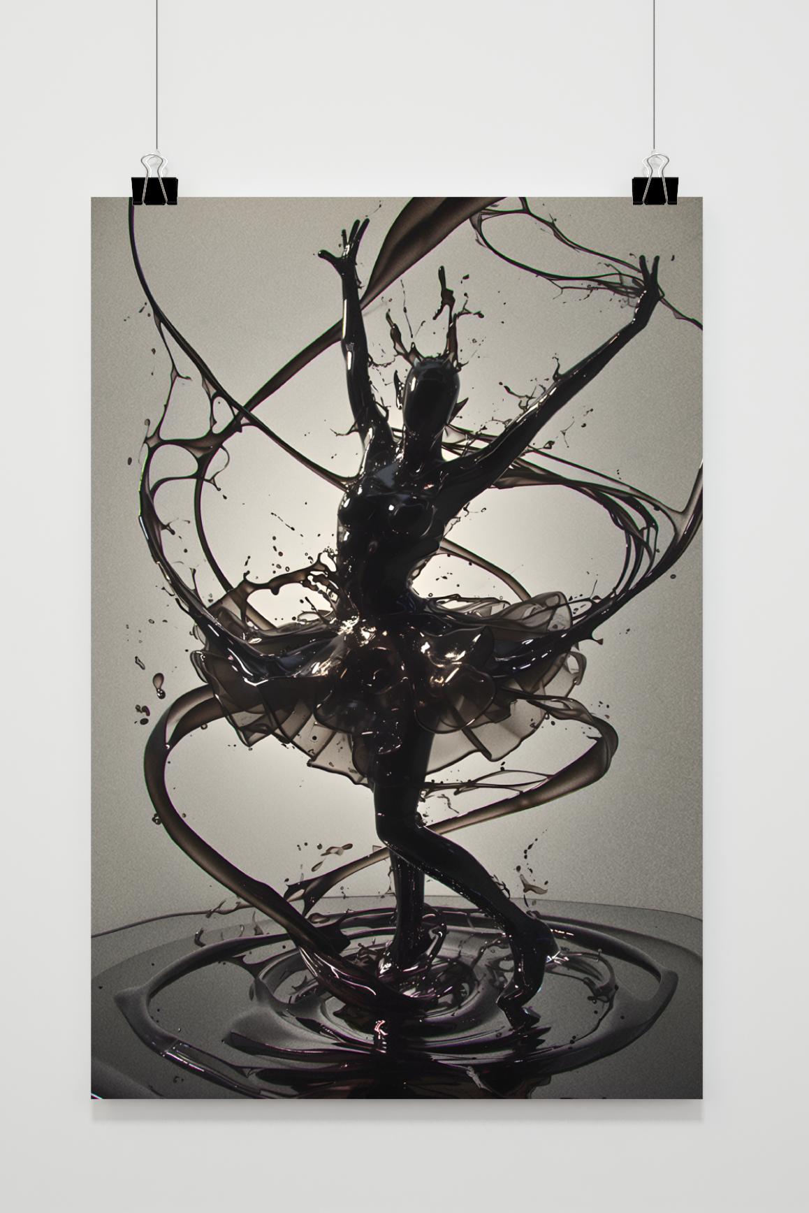 Affiche Danseuse Liquide de 25 Artstreet