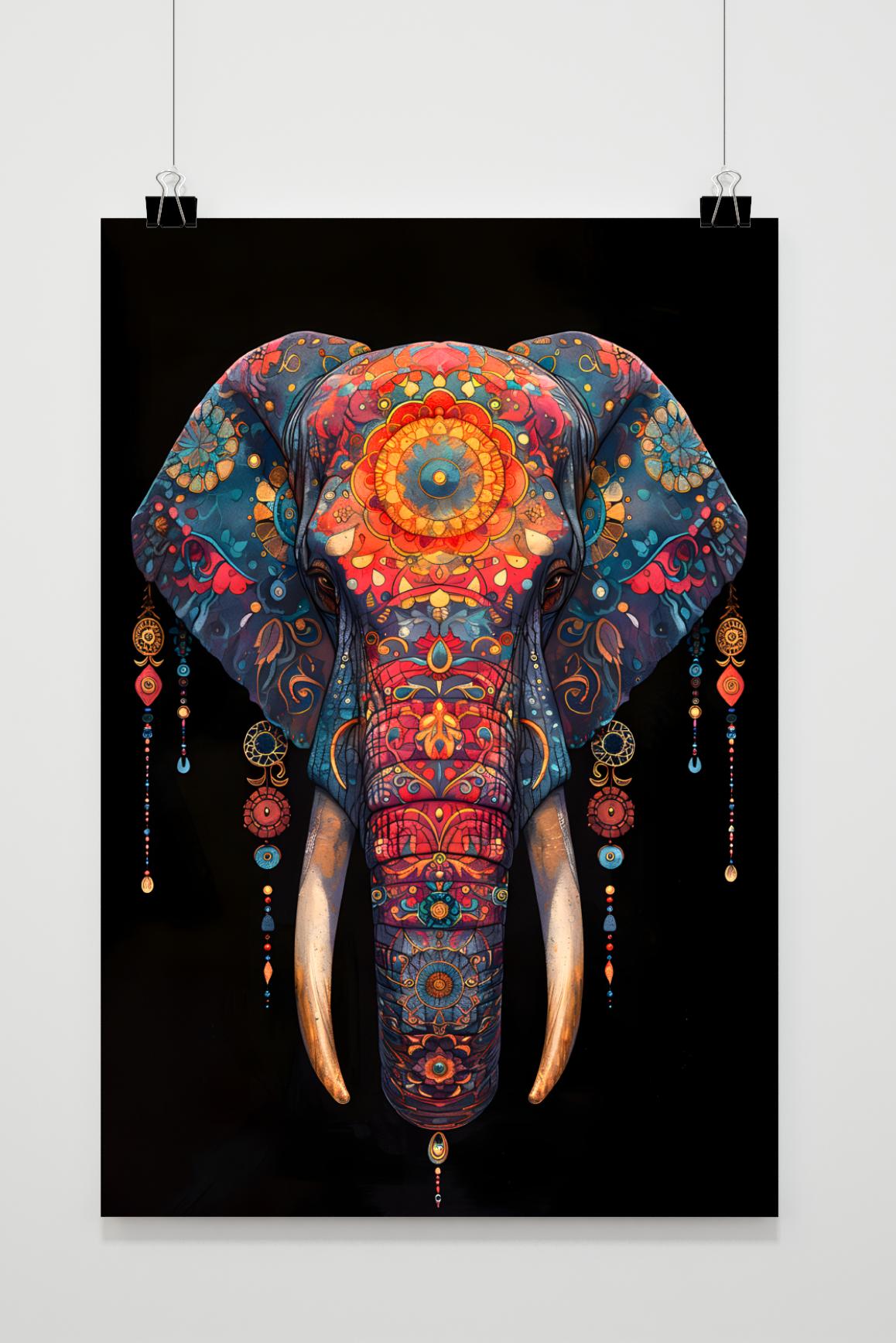 Affiche Mandala Éléphant de 25 Artstreet