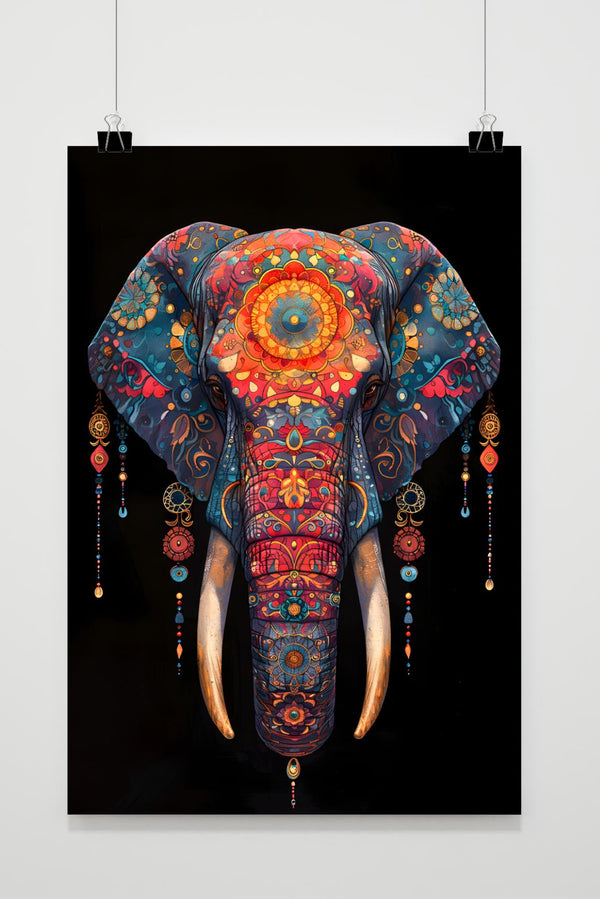 Elefanten Mandala Poster