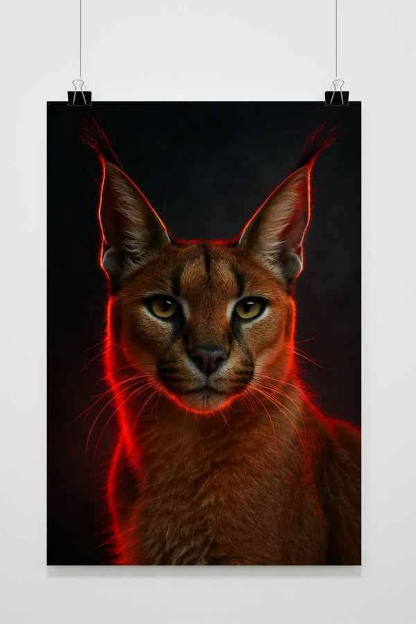 Caracal Wild Cat poster