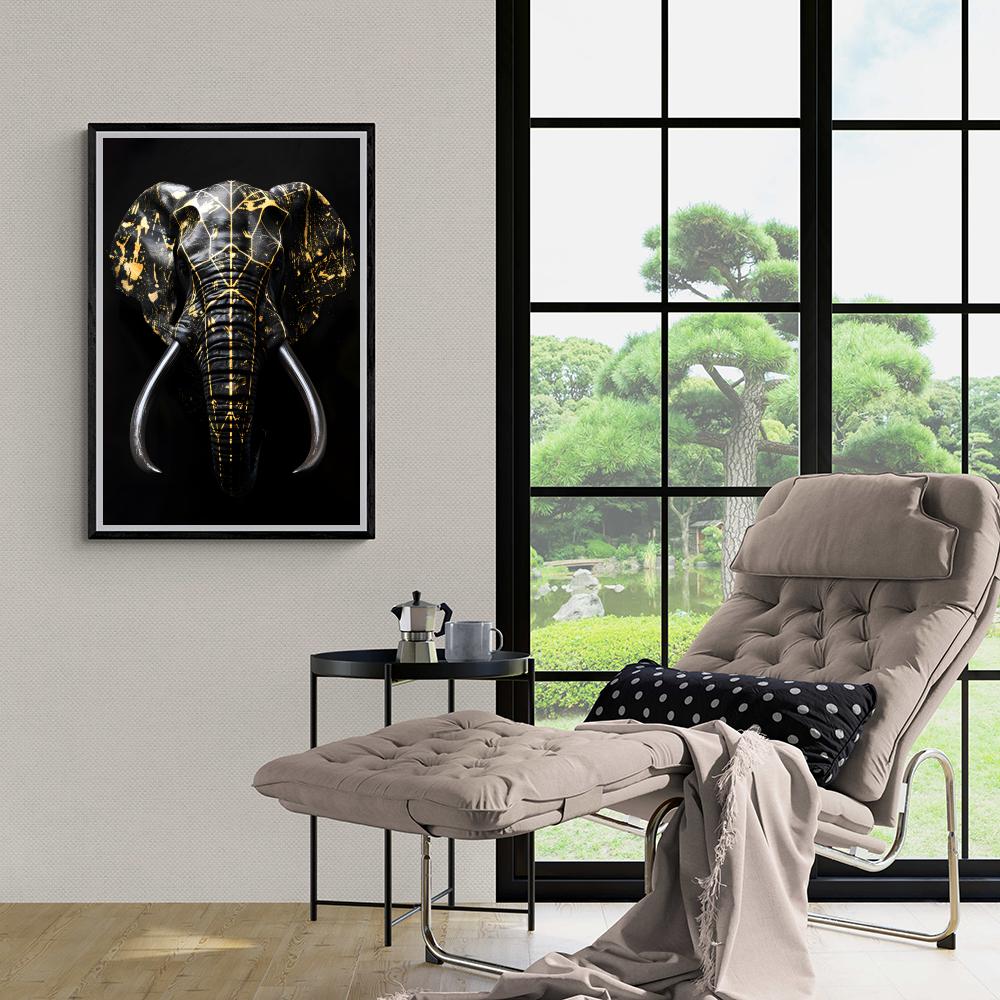 Éléphant dans un intérieur