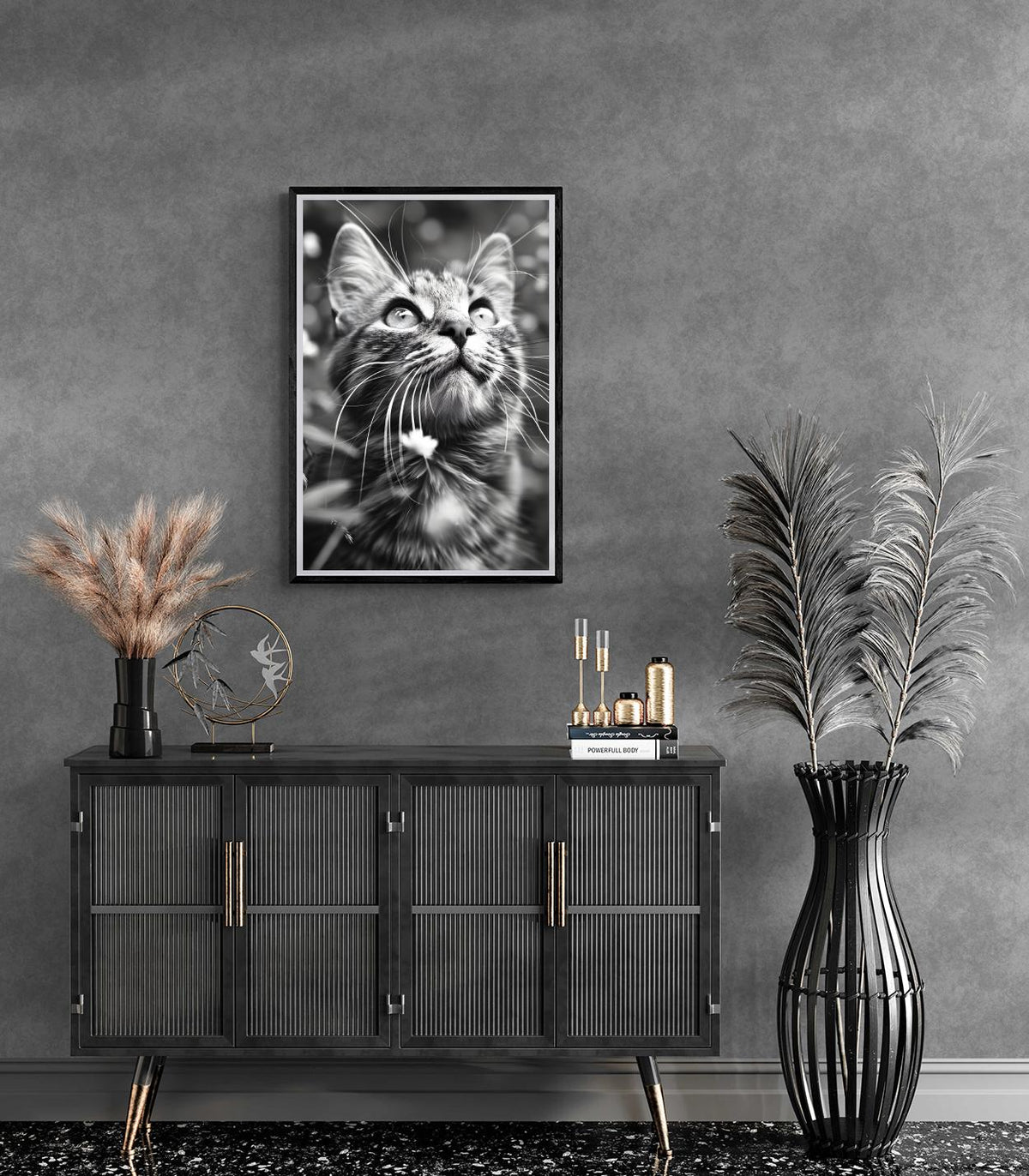 Gato en un interior