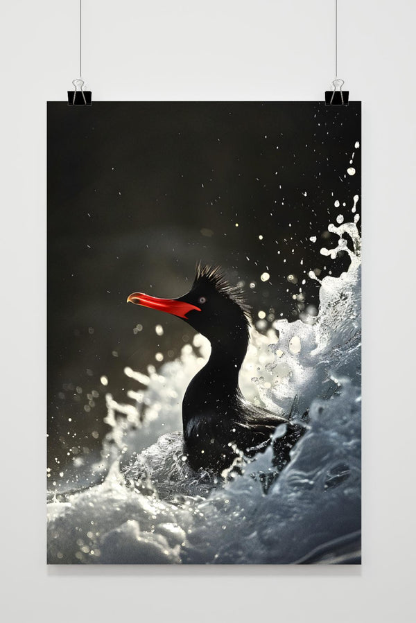 Póster Pájaro en el Agua