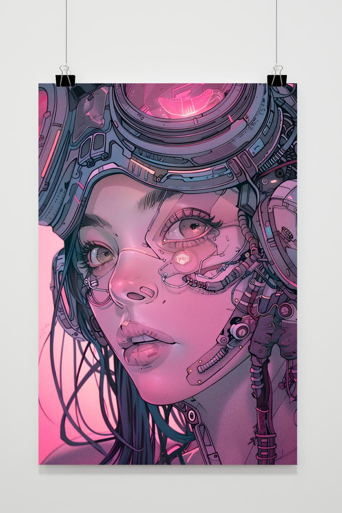 Affiche Biomech Rose de 25 Artstreet