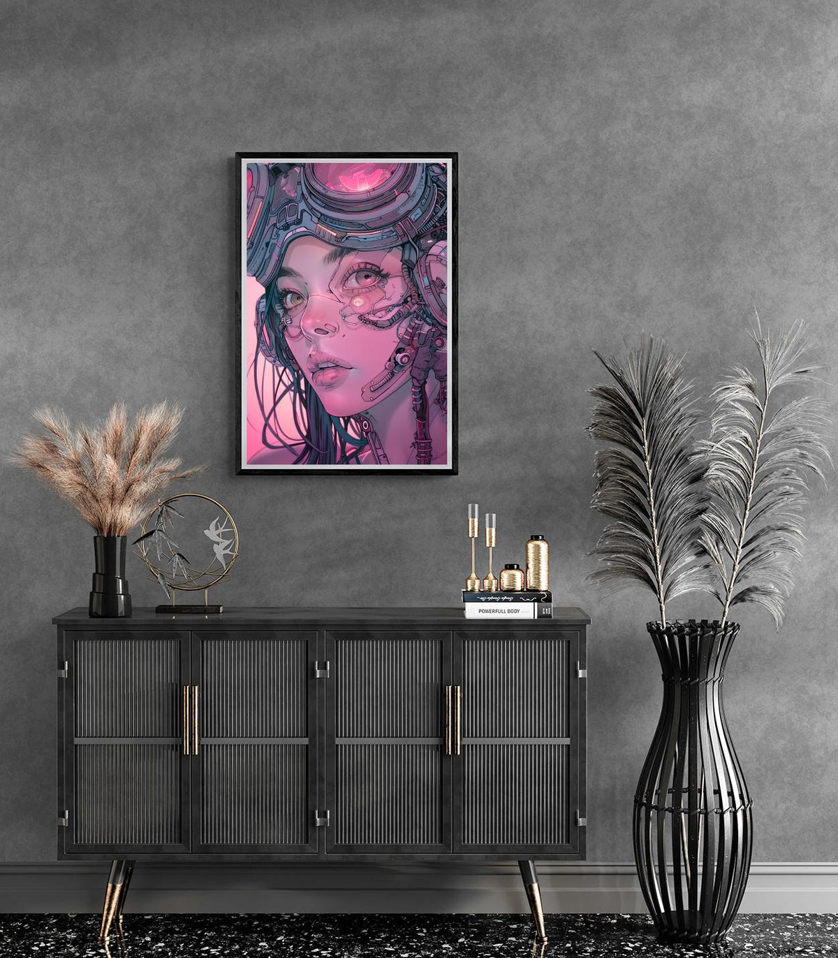 Biomech Rose dans un intérieur