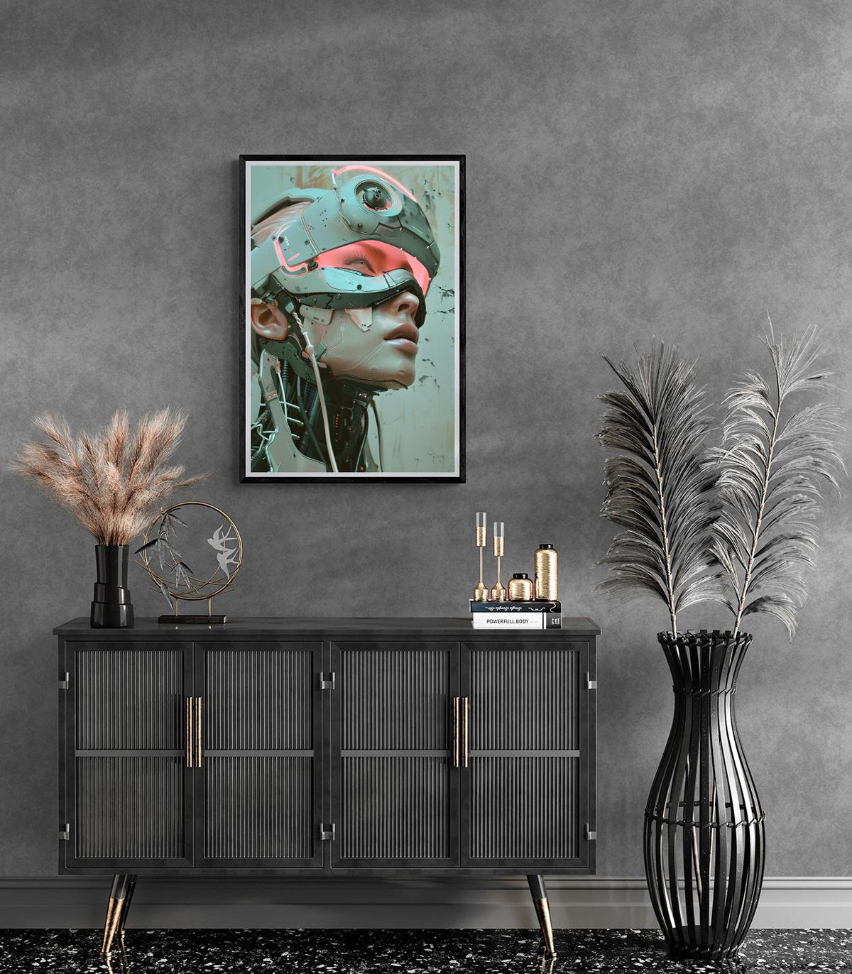 Biomech Femme dans un intérieur