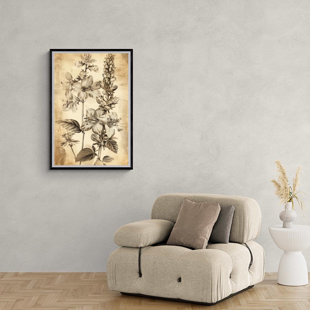 Fleurs Vintage dans un intérieur