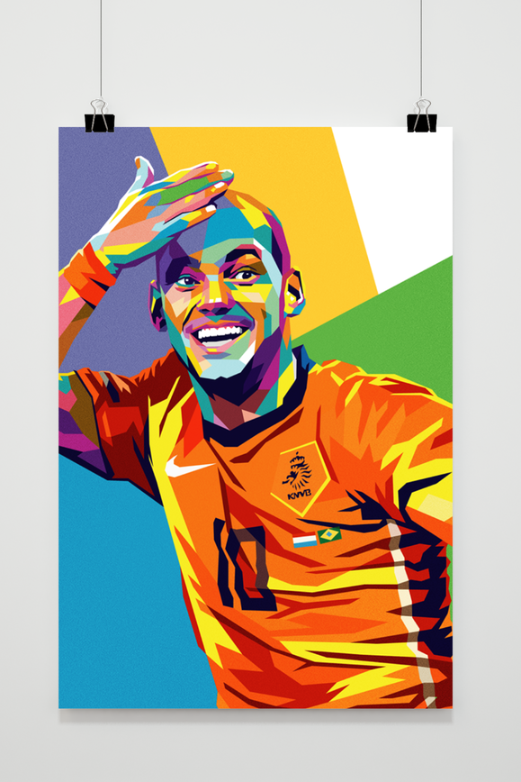 Wesley Sneijder Pop-Art