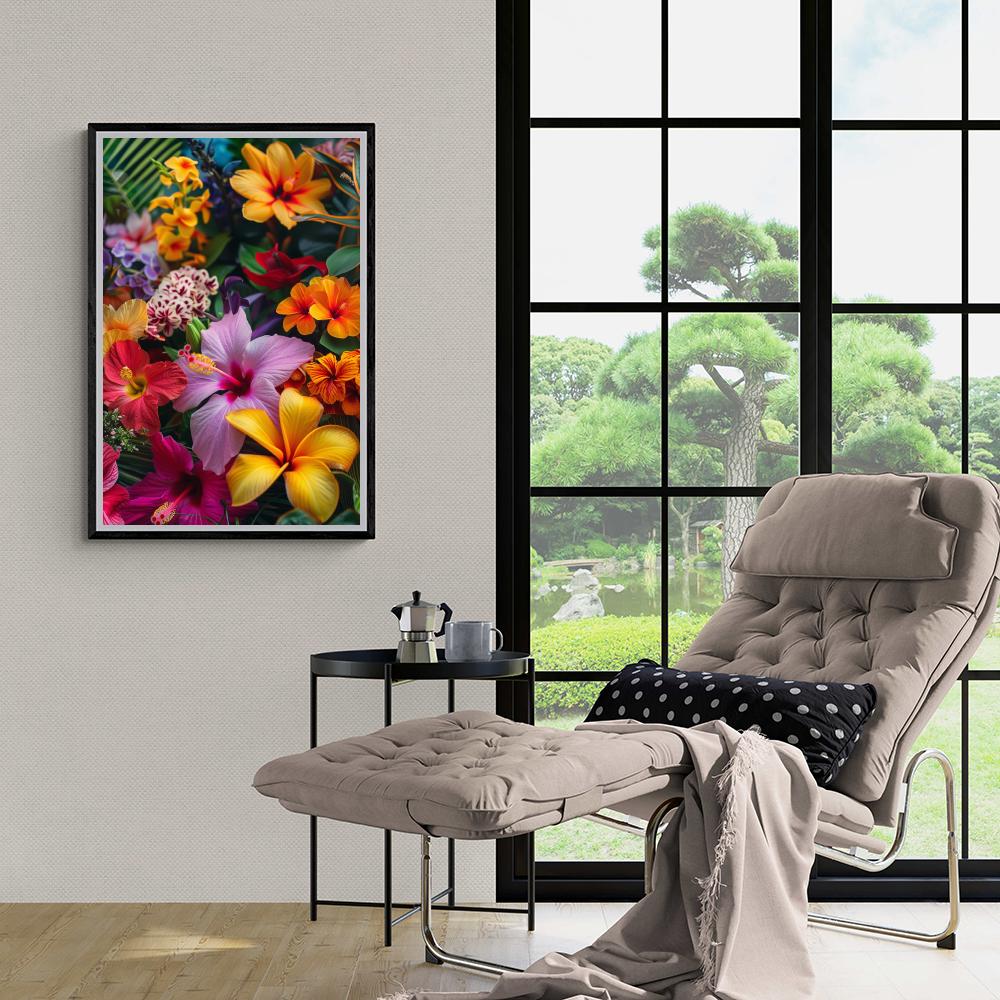 Fleurs Tropicales dans un intérieur