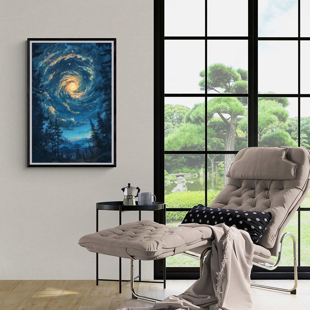 La Nuit Étoilée dans un intérieur