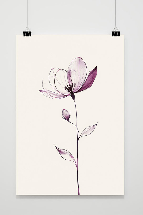 Minimalist Flower poster