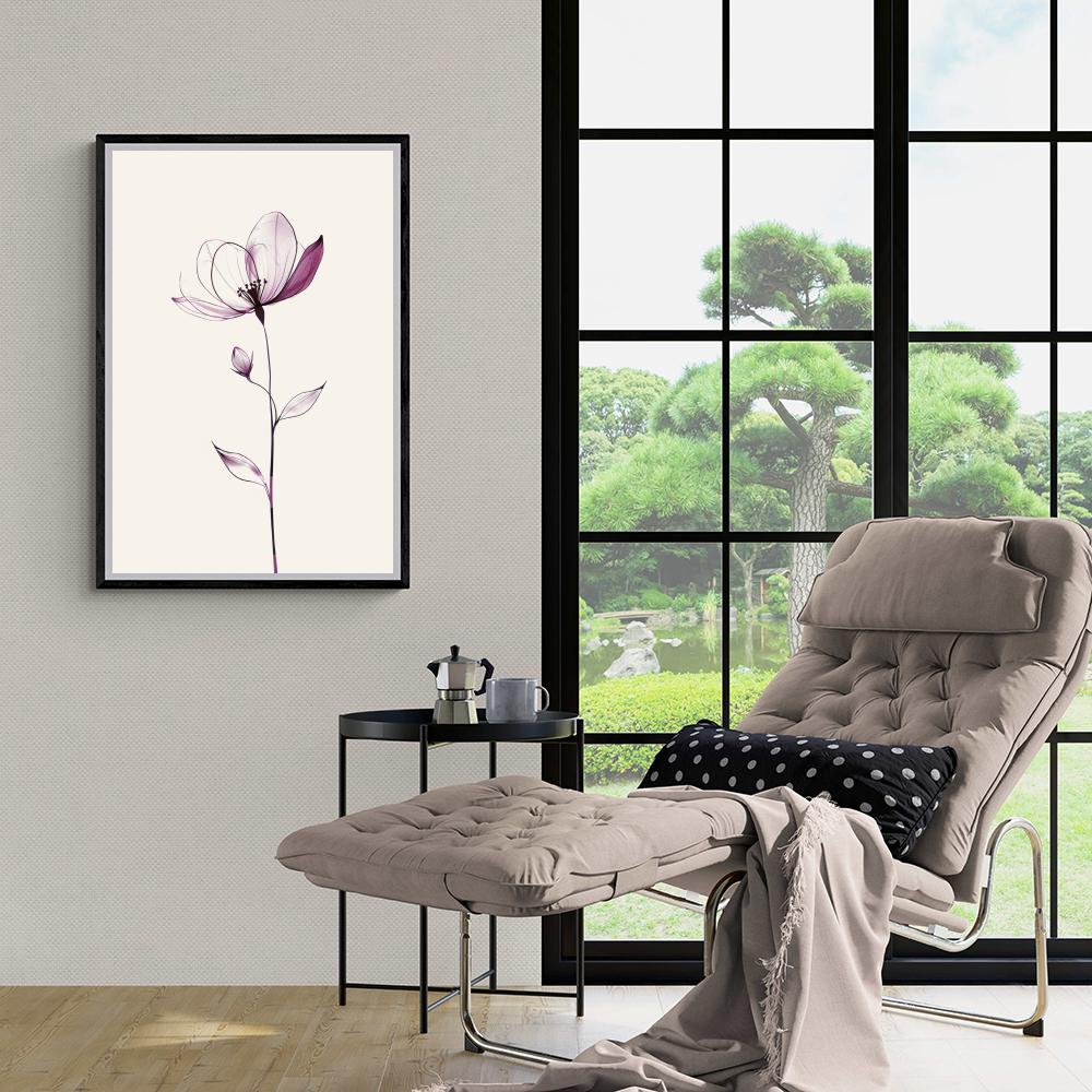 Fleur Minimaliste dans un intérieur