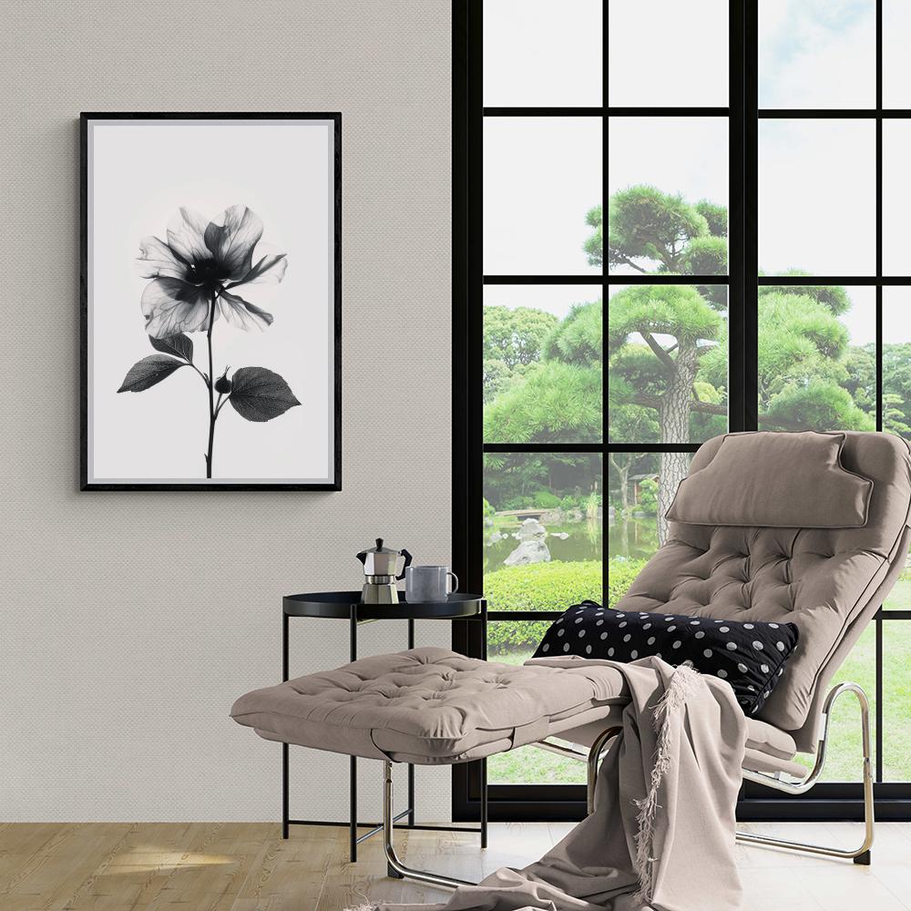 Fleur Noir et Blanc dans un intérieur