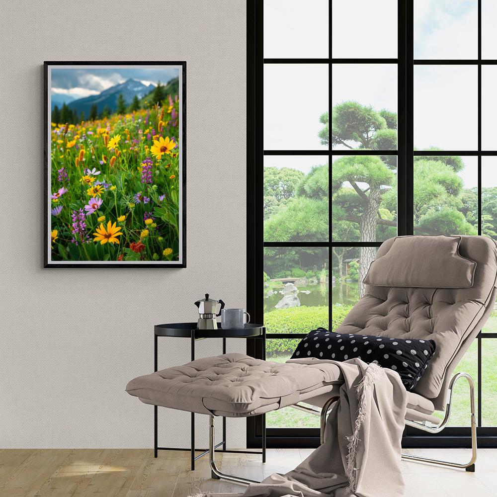 Champ de Fleurs Sauvages dans un intérieur